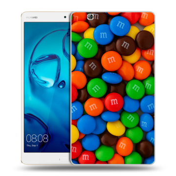 Силиконовый чехол на планшета Huawei MediaPad M3 с принтом Конфеты Силиконовый чехол на планшета Huawei MediaPad M3 с принтом Конфеты