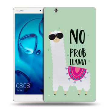 Силиконовый чехол на планшета Huawei MediaPad M3 с принтом Лама Силиконовый чехол на планшета Huawei MediaPad M3 с принтом Лама