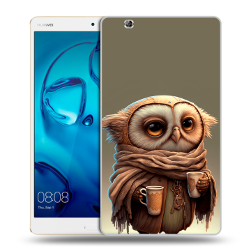 Силиконовый чехол на планшета Huawei MediaPad M3 с принтом Сова Силиконовый чехол на планшета Huawei MediaPad M3 с принтом Сова