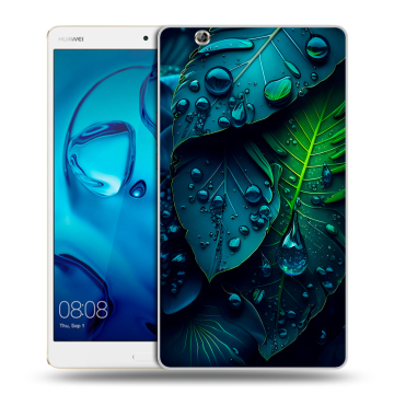 Силиконовый чехол на планшета Huawei MediaPad M3 с принтом Листья Силиконовый чехол на планшета Huawei MediaPad M3 с принтом Листья