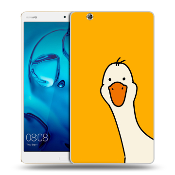 Силиконовый чехол на Huawei MediaPad M3 с принтом Утка