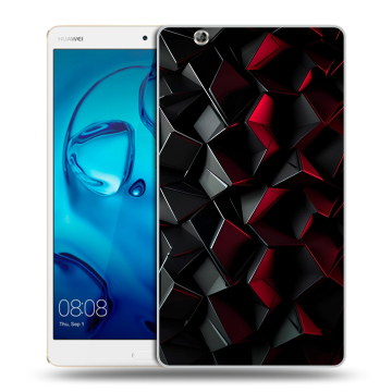 Силиконовый чехол на Huawei MediaPad M3 с принтом Абстракция