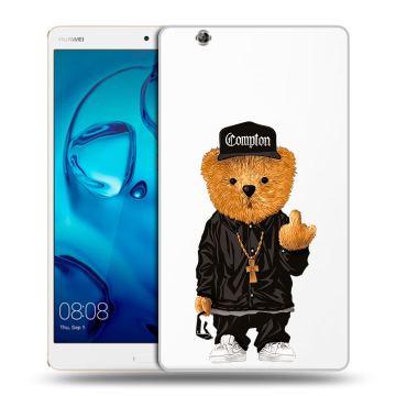 Силиконовый чехол на Huawei MediaPad M3 с принтом Мишка