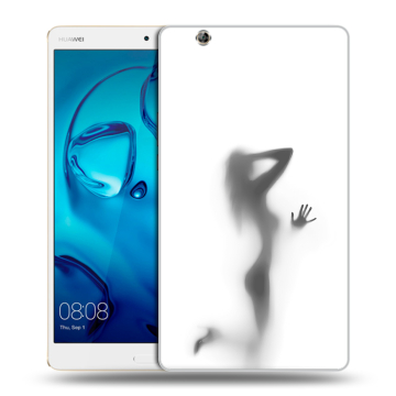 Силиконовый чехол на Huawei MediaPad M3 с принтом Силуэт