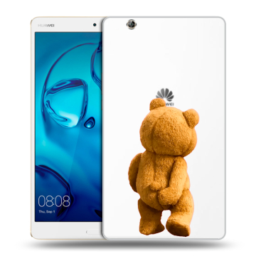 Силиконовый чехол на Huawei MediaPad M3 с принтом Медведь