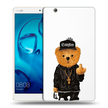 Силиконовый чехол на Huawei MediaPad M3 с принтом Плюшевый медведь