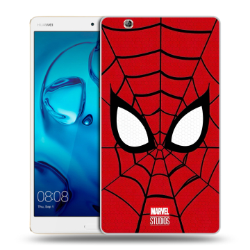 Силиконовый чехол на Huawei MediaPad M3 с принтом человек паук spiderman