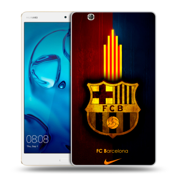 Силиконовый чехол на Huawei MediaPad M3 с принтом Барселона Barcelona