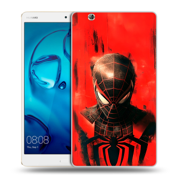 Силиконовый чехол на Huawei MediaPad M3 с принтом человек паук spiderman