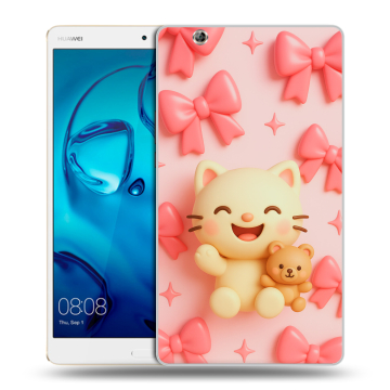 Силиконовый чехол на Huawei MediaPad M3 с принтом для девочек
