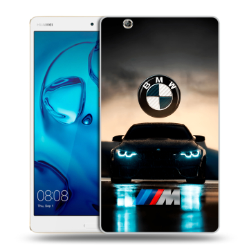 Силиконовый чехол на Huawei MediaPad M3 с принтом БМВ BMW