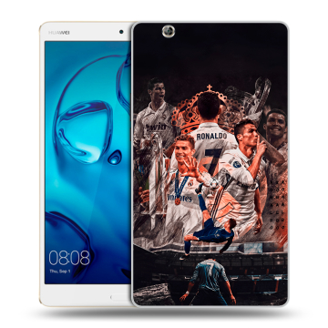 Силиконовый чехол на Huawei MediaPad M3 с принтом Реал Роналдо Real Ronaldo