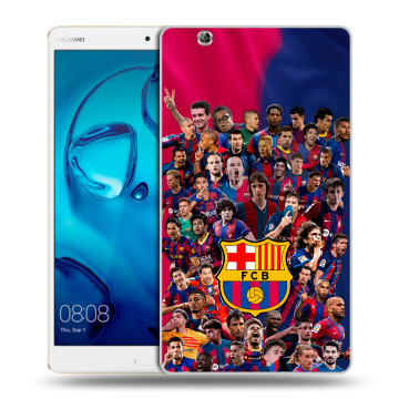 Силиконовый чехол на Huawei MediaPad M3 с принтом Барселона Barcelona