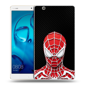 Силиконовый чехол на Huawei MediaPad M3 с принтом человек паук spiderman