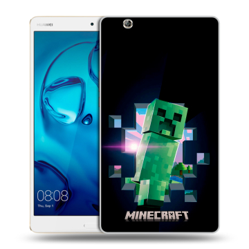 Силиконовый чехол на Huawei MediaPad M3 с принтом Майнкрафт Minecraft