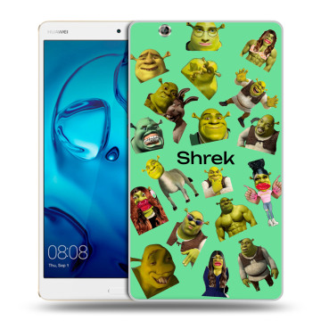 Силиконовый чехол на Huawei MediaPad M3 с принтом Шрек Shrek
