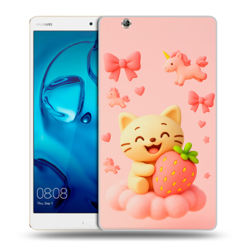 Силиконовый чехол на Huawei MediaPad M3 с принтом для девочек