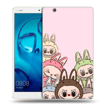 Силиконовый чехол на Huawei MediaPad M3 с принтом Лабубу