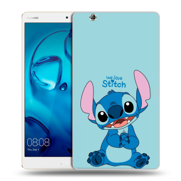 Силиконовый чехол на Huawei MediaPad M3 с принтом Лило и Стич