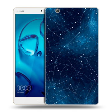 Силиконовый чехол на Huawei MediaPad M3 с принтом Космос звезды