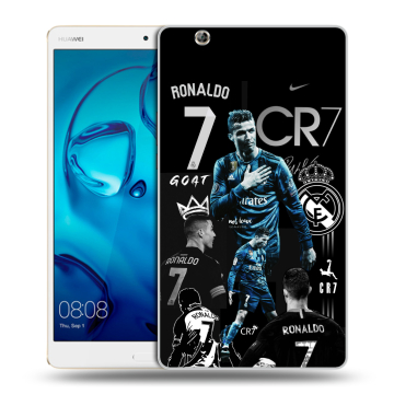 Силиконовый чехол на Huawei MediaPad M3 с принтом Реал Роналдо