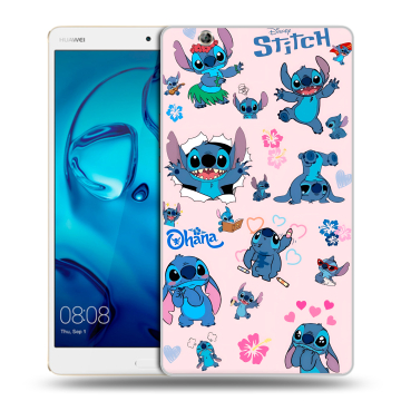 Силиконовый чехол на Huawei MediaPad M3 с принтом Лило и Стич