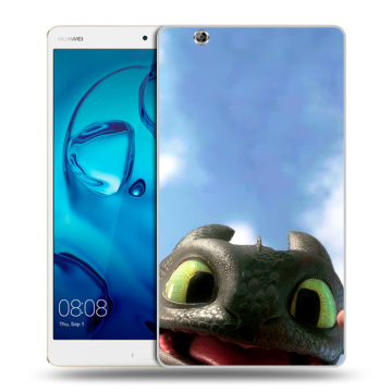 Силиконовый чехол на Huawei MediaPad M3 с принтом Как приручить дракона