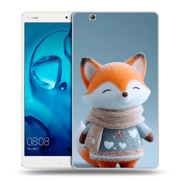 Силиконовый чехол на Huawei MediaPad M3 с принтом Лиса
