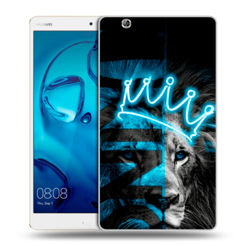 Силиконовый чехол на Huawei MediaPad M3 с принтом Король лев Силиконовый чехол на Huawei MediaPad M3 с принтом Король лев