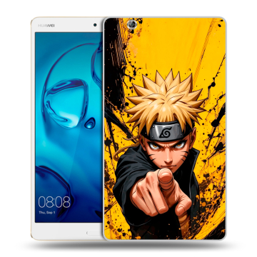 Силиконовый чехол на Huawei MediaPad M3 с принтом Naruto Наруто