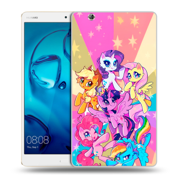 Силиконовый чехол на Huawei MediaPad M3 с принтом My little pony Дружба чудо