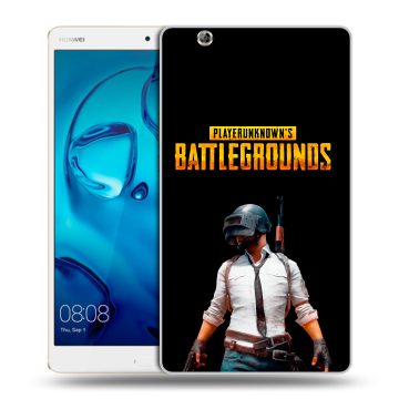 Силиконовый чехол на Huawei MediaPad M3 с принтом PUGB ПАГБ