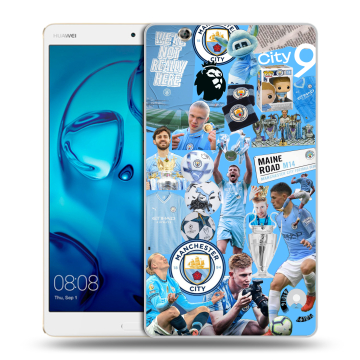 Силиконовый чехол на Huawei MediaPad M3 с принтом Man City Манчестер Сити Силиконовый чехол на Huawei MediaPad M3 с принтом Man City Манчестер Сити