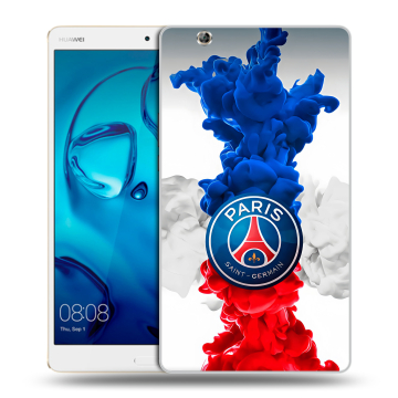 Силиконовый чехол на Huawei MediaPad M3 с принтом PSG ПСЖ Силиконовый чехол на Huawei MediaPad M3 с принтом PSG ПСЖ