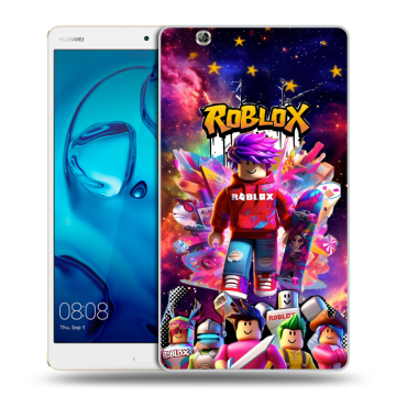 Силиконовый чехол на Huawei MediaPad M3 с принтом Roblox Роблокс