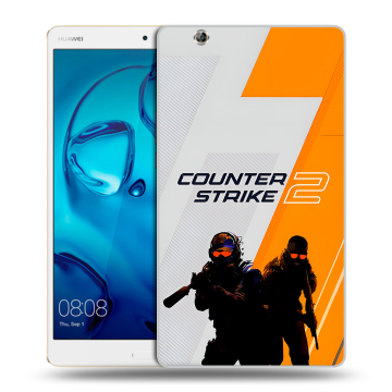Силиконовый чехол на Huawei MediaPad M3 с принтом Counter Strike