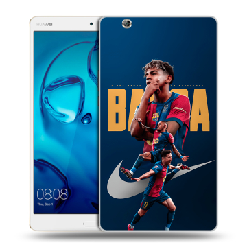 Силиконовый чехол на Huawei MediaPad M3 с принтом Барселона Barca Yamal 