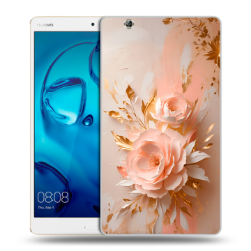 Силиконовый чехол на Huawei MediaPad M3 с принтом женский Силиконовый чехол на Huawei MediaPad M3 с принтом женский