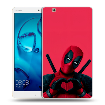 Силиконовый чехол на Huawei MediaPad M3 с принтом Дедпул Deadpool