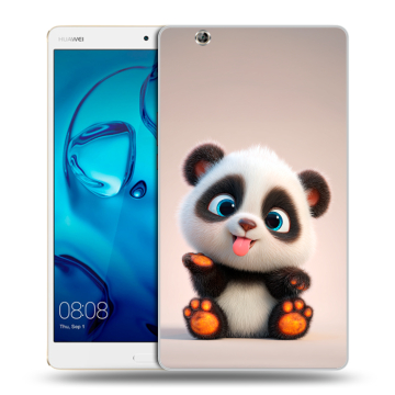 Силиконовый чехол на Huawei MediaPad M3 с принтом милая панда