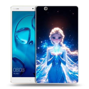 Силиконовый чехол на Huawei MediaPad M3 с принтом Холодное сердце Frozen