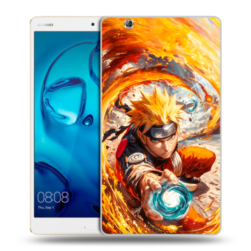 Силиконовый чехол на Huawei MediaPad M3 с принтом Аниме Наруто Naruto