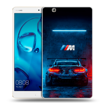 Силиконовый чехол на Huawei MediaPad M3 с принтом BMW БМВ