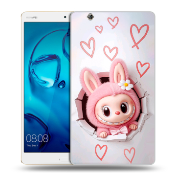 Силиконовый чехол на Huawei MediaPad M3 с принтом Labubu Лабубу