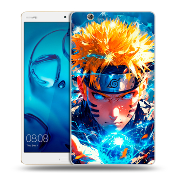 Силиконовый чехол на Huawei MediaPad M3 с принтом Аниме Наруто Naruto