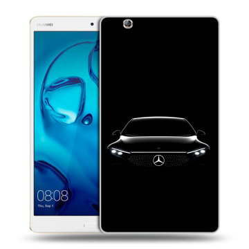 Силиконовый чехол на Huawei MediaPad M3 с принтом Mercedes Мерседес