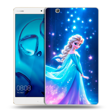 Силиконовый чехол на Huawei MediaPad M3 с принтом Холодное сердце Frozen