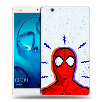 Силиконовый чехол на Huawei MediaPad M3 с принтом Spiderman Человек паук Силиконовый чехол на Huawei MediaPad M3 с принтом Spiderman Человек паук
