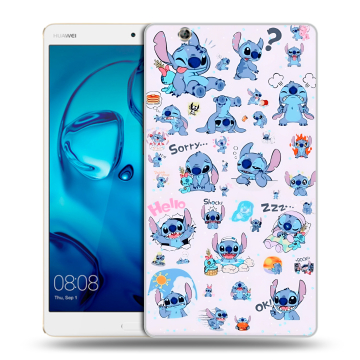 Силиконовый чехол на Huawei MediaPad M3 с принтом Лило и Стич