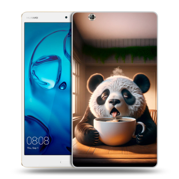 Силиконовый чехол на Huawei MediaPad M3 с принтом смешная панда